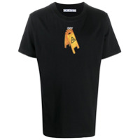 Off-White Camiseta com estampa de esqueleto - Preto