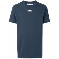 Off-White Camiseta com estampa de logo - Azul