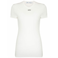Off-White Camiseta com estampa de logo - Branco