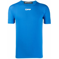 Off-White Camiseta esportiva com estampa de logo - Azul