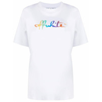 Off-White Camiseta mangas curtas com estampa de logo - Branco