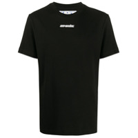 Off-White Camiseta slim com estampa de flechas - Preto