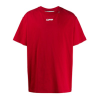 Off-White Camiseta vermelha com estampa - Vermelho