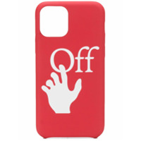 Off-White Capa para iPhone 11 Pro com estampa de logo - Vermelho