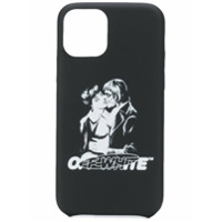 Off-White Capa para iPhone 11 Pro Kiss - Preto