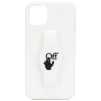 Off-White Capa para iPhone 11 Pro Max com estampa de logo - Branco