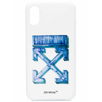 Off-White Capa para iPhone XS com estampa de setas - Branco