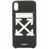 Off-White Capa para iPhone XS Tape Arrows - Preto