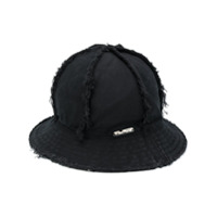 Off-White Chapéu bucket com placa de logo - Preto