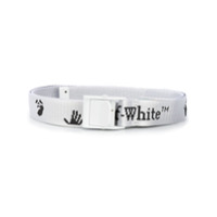 Off-White Cinto com logo Industrial - Branco