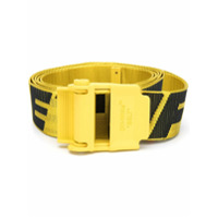 Off-White Cinto Industrial com detalhe de logo - Amarelo