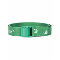 Off-White Cinto Industrial mini com logo - Verde
