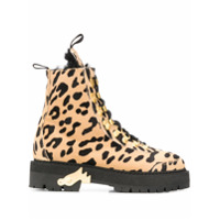 Off-White Coturno com estampa de guepardo - Neutro