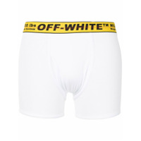 Off-White Cueca boxer com logo no cós - Branco