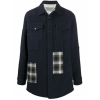 Off-White Jaqueta com detalhe de patch - Azul