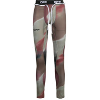 Off-White Legging esportiva com estampa camuflada - Preto