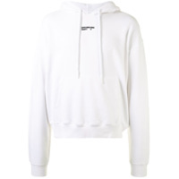 Off-White logo-print Arrows-motif hoodie - Branco