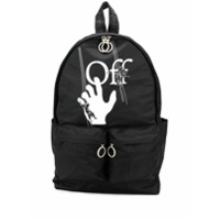Off-White Mochila com estampa de logo - Preto