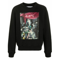 Off-White Moletom com estampa Caravaggio - Preto