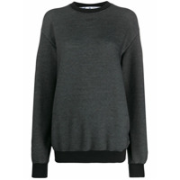 Off-White Moletom com estampa de flecha - Preto