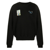 Off-White Moletom com estampa The Kiss - Preto