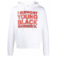 Off-White Moletom I Support Young Black Businesses - Branco