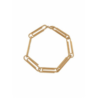 Off-White paper clip metal bracelet - Dourado