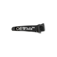 Off-White Presilha de cabelo com logo gravado - Preto