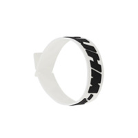 Off-White Pulseira esmaltada com logo - Branco