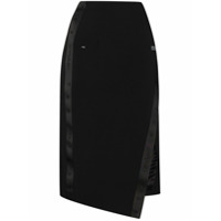 Off-White Saia lápis com estampa de logo - Preto