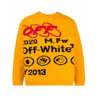 Off-White Suéter Industrial Y013 de tricô - Amarelo
