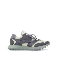 Off-White Tênis cano baixo com detalhe de flecha - Cinza