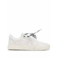 Off-White Tênis cano baixo com zíper - Branco
