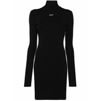Off-White Vestido com estampa de logo - Preto