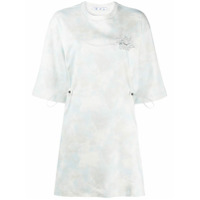 Off-White Vestido reto Meteor Shower tie-dye - Azul