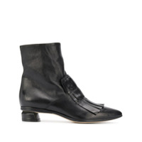 Officine Creative Ankle boot Soizic com franjas - Preto