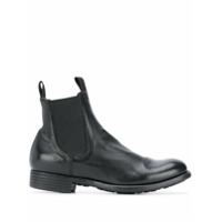 Officine Creative Bota chelsea de couro - Preto