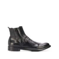 Officine Creative Bota slip-on de couro - Preto