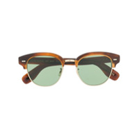 Oliver Peoples square tinted sunglasses - Marrom