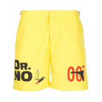 Orlebar Brown Short de natação x 007 Dr No Bulldog - Amarelo