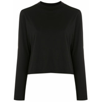 Osklen Blusa Soft Touch mangas longas - Preto