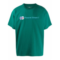 PACCBET Camiseta ampla com estampa de slogan - Verde