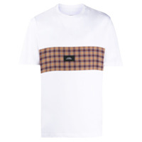 PACCBET Camiseta com patch de logo contrastante - Branco