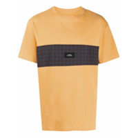 PACCBET Camiseta com patch de logo contrastante - Laranja