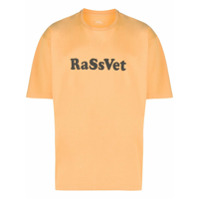 PACCBET Camiseta decote careca com estampa de logo - Laranja