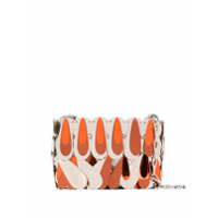 Paco Rabanne Bolsa tiracolo com aplicações - Laranja