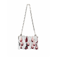 Paco Rabanne Bolsa tiracolo com estampa paisley - Prateado