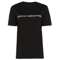 Paco Rabanne Camiseta com estampa de logo - Preto