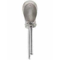 Paco Rabanne Headband com mesh e amarração frontal - Metálico