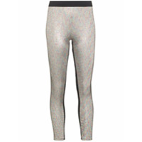 Paco Rabanne Legging de lurex com stretch - Metálico